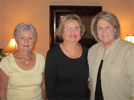 Sandra Cash, Fran Ussery and Marcia Gruber