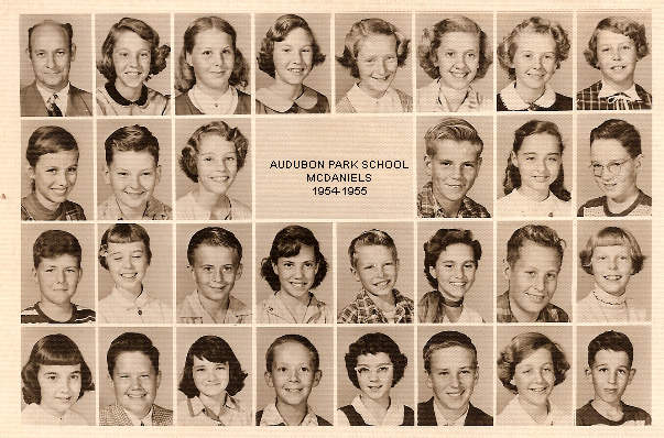 Audubon Park Elementary - Mr. McDaniels' Class - 1954-1955